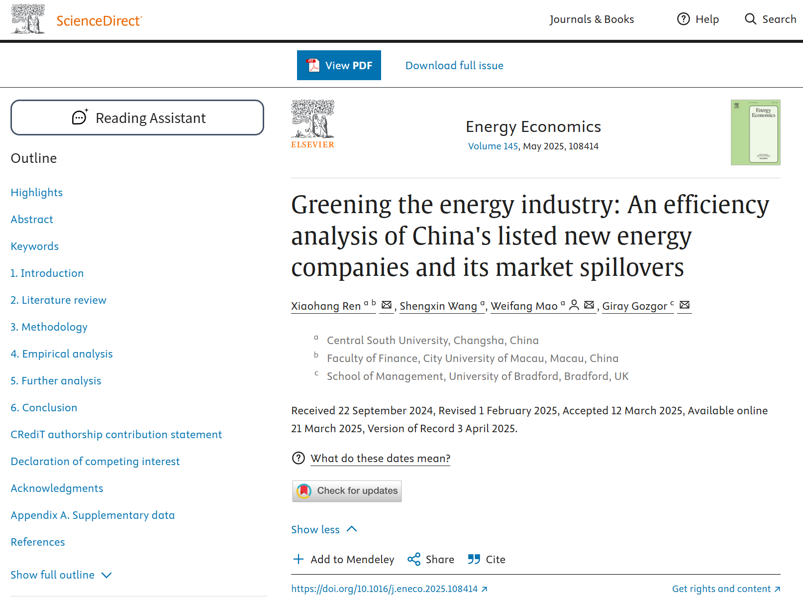 任晓航-Greening the energy industry An efficiency analysis of China's listed new energy companies and its market spillovers.png